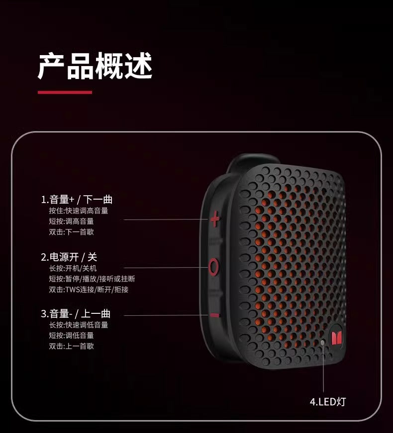 Cross-border Monster Sound M3 Bluetooth Speaker Outdoor Portable Subwoofer TWS Pairing Stereo Bluetooth Speaker 2026