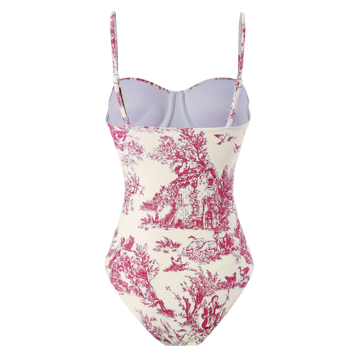 2025 European and American New Style One-Piece Swimsuit for Women, Slim-Fitting, Retro Tie-Up, Sun-Protective Long Skirt Two-Piece Set, Hard-Packed Swimsuit