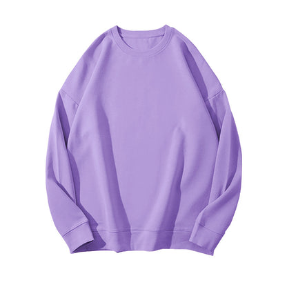 Solid Color Velvet Sweatshirt for Women in Autumn and Winter Korean Style Loose Casual Top T-Shirt Female Student Couple Outwear Bottoming Shirt