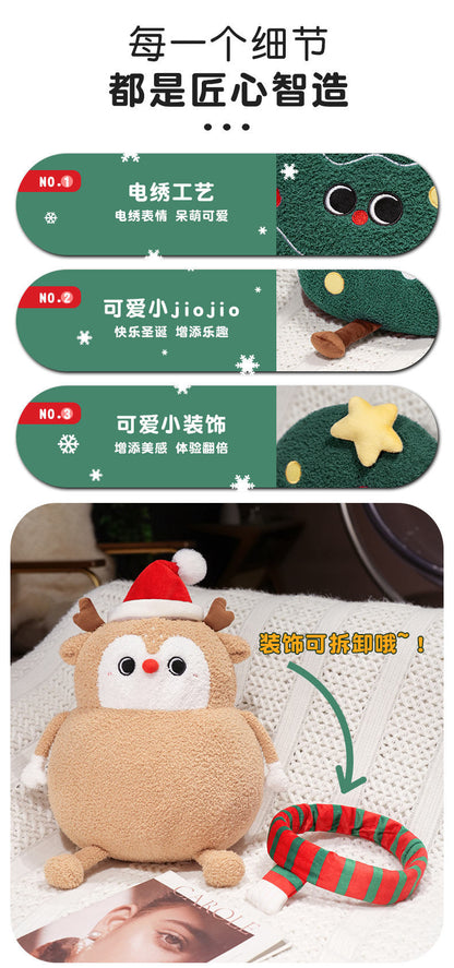 Creative Christmas Tree Pillow Cute Plush Toy Doll Living Room Sofa Cushion Ornaments Wholesale Christmas Gifts