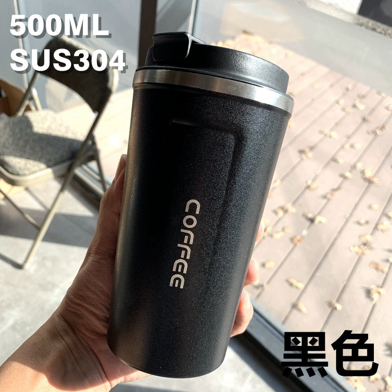 Summer Insulated Stainless Steel Water Cup, Thermos Cup, Coffee Cup, Double-Layer Car Cup, Smart Display Gift Cup, Customizable