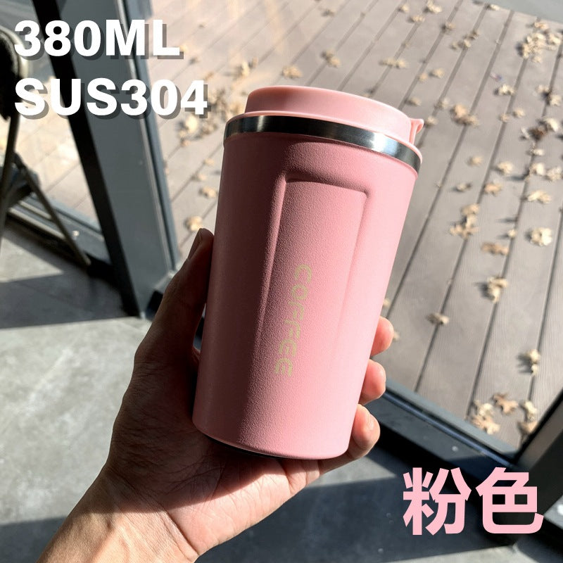 Summer Insulated Stainless Steel Water Cup, Thermos Cup, Coffee Cup, Double-Layer Car Cup, Smart Display Gift Cup, Customizable
