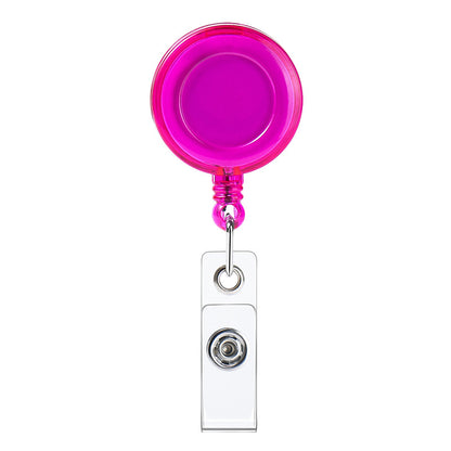 Transparent Easy Pull Buckle Doctor Nurse Breast Card Certificate Card Case Anti-loss Clip Buckle Meal Card Work Card Transparent Color Retractable Buckle