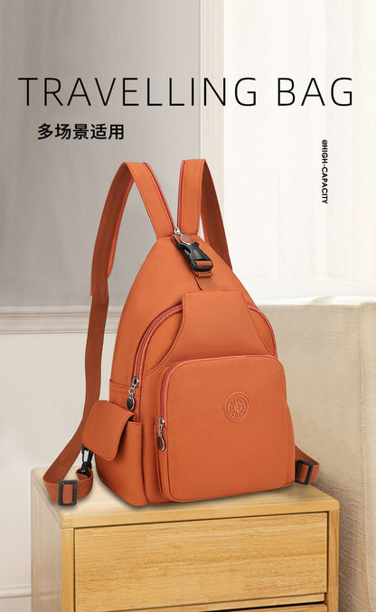 Fashion Chest Bag Backpack Fashion Trend 2024 New Women's Chest Bag Casual Anti-splashing Bag Multifunctional Chest Bag