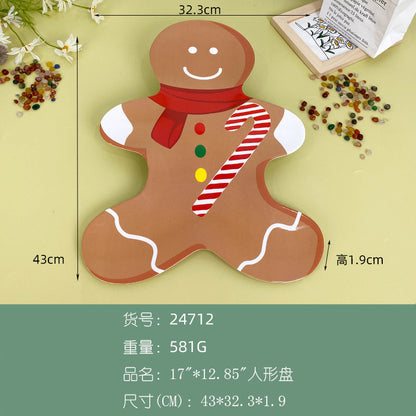 Wanshan melamine plate factory wholesale cross-border European and American dried fruit snack plate home creative pumpkin shape Christmas plate