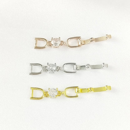 Joker bracelet necklace extended chain plated real platinum zircon 3cm lengthened first jewelry button accessories factory outlet