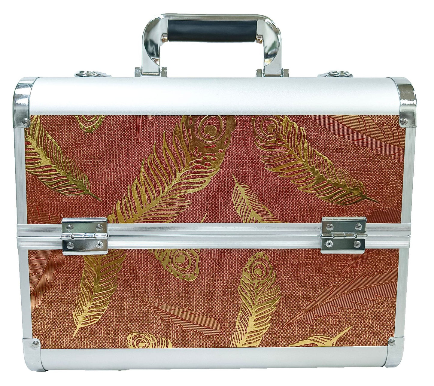 Manufacturer's Ready-Made Wholesale and Retail Professional Makeup Box, Beauty and Manicure Box, Double-Layer Large-Capacity Portable Makeup Box