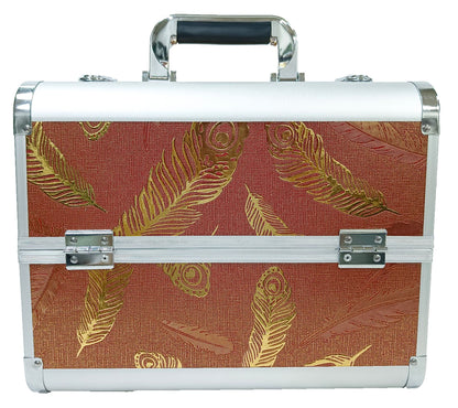 Manufacturer's Ready-Made Wholesale and Retail Professional Makeup Box, Beauty and Manicure Box, Double-Layer Large-Capacity Portable Makeup Box