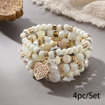 European and American Cross-Border Hot-Selling New Bohemian Bracelets Creative Tassel Multi-Layer Beaded Bracelets Fashion Jewelry