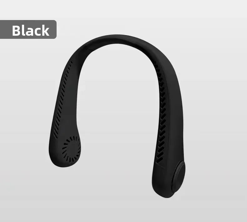 new style cooling usb charging fan portable outdoor small fan hanging neck mini bladeless fan hanging neck