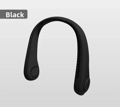 new style cooling usb charging fan portable outdoor small fan hanging neck mini bladeless fan hanging neck