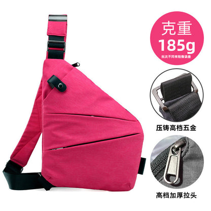 Chest Bag Men's Distinctive Shoulder Crossbody Bag Fashion Cross Bag Multifunctional Sports Fashion Underarm Bag Men's Chest Bag