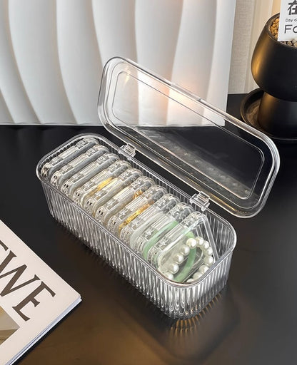 Bracelet Storage Box Transparent Anti-Oxidation Portable Crystal Bracelet Jewelry Special Bracelet Jewelry Box
