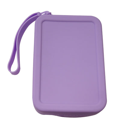 Silicone Rectangular Coin Purse Thickened Small Bag Coin Internet-famous Key Case Headset Storage Certificate Multi-purpose Bag