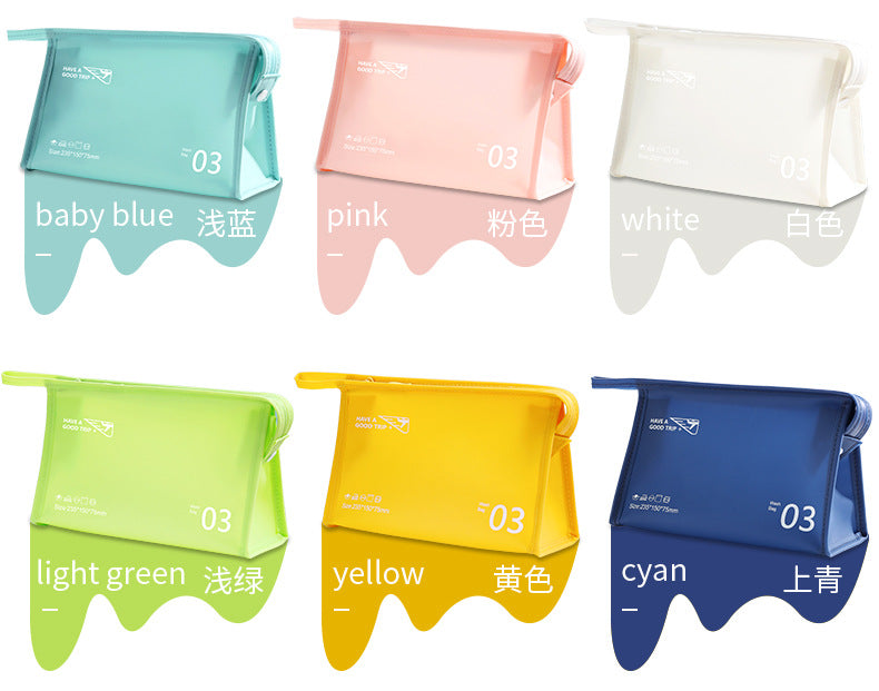 Bei Lian New Portable Waterproof PVC Toiletry Bag Cosmetic Storage Bag Handheld Travel Fashion Cosmetic Bag Batch