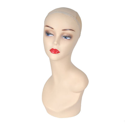 European and American wig model head shoulder model wig hat scarf jewelry window display props mannequin