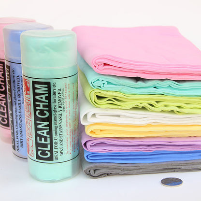Thickened large PVA imitation deerskin towel manufacturers car cleaning leather towel car wash towel dry hair pet absorbent towel