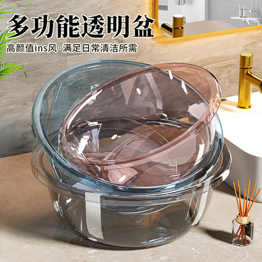Washbasin Thickened Plastic Household Large-size Laundry Basin Student Dormitory Foot Basin Baby Small Basin
