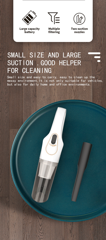 Cross-border vacuum cleaner S9D small household large suction cleaner car wireless portable handheld vacuum cleaner
