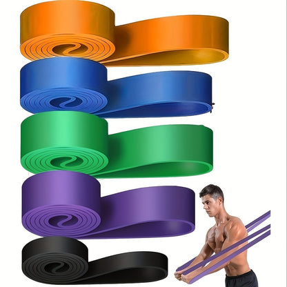 Fitness elastic belt pull-up resistance belt strength training elastic rope men's and women's yoga stretch auxiliary tension belt