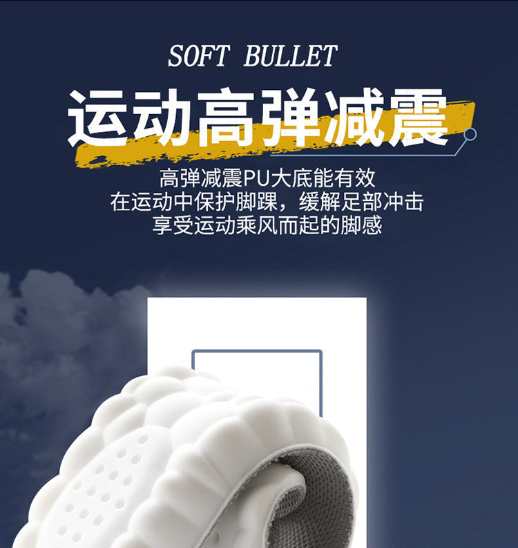 Super Soft Insoles That Feel Like Stepping on Shit, so You Won’T Get Tired after Standing for a Long Time, Thickeneded Massage for Men and Women, 4D Cloud Arch Support, Sports Shock Absorption and Sweat Absorption