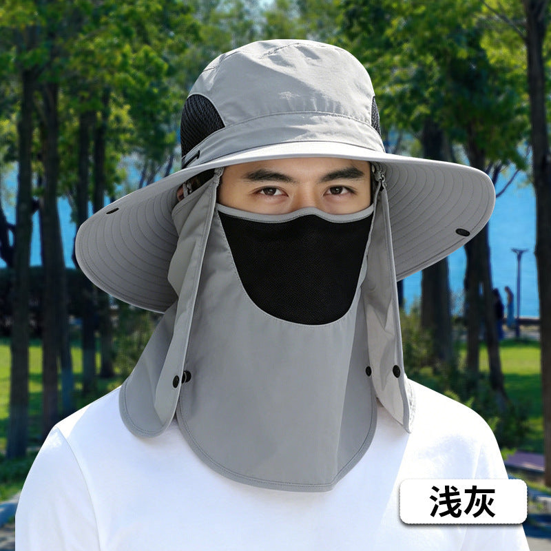 Fishing hat men's sun protection sun hat mountaineering hat men's summer UV protection sun hat summer fisherman hat