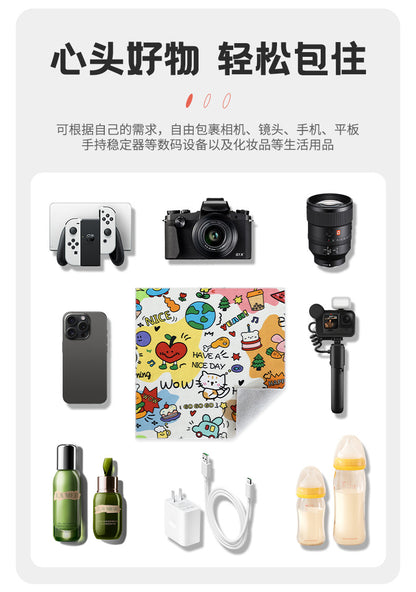 Magic Cloth Cosmetic Bag Explosive 100-patch Storage Bag Camera Sleeve Bag Micro Single iPad SLR Protective Cover