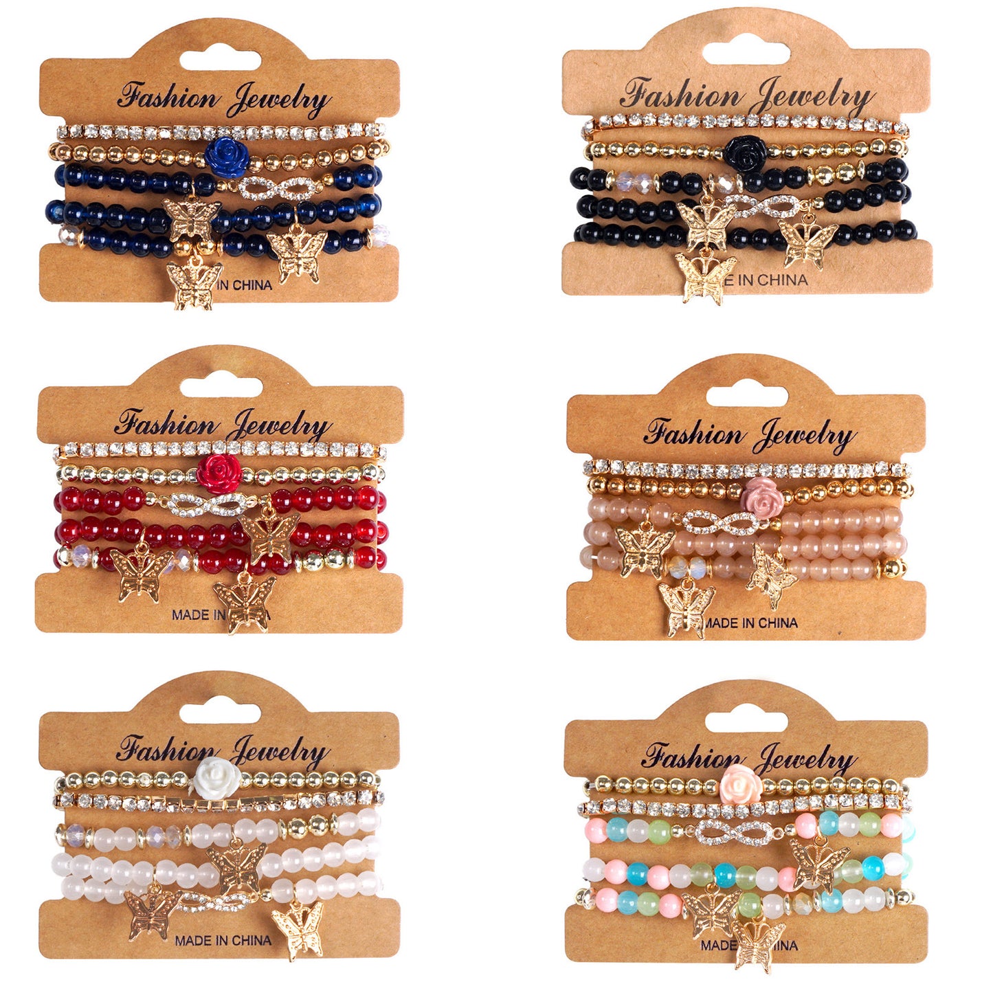 European and American Cross-Border Hot-Selling New Bohemian Bracelets Creative Tassel Multi-Layer Beaded Bracelets Fashion Jewelry
