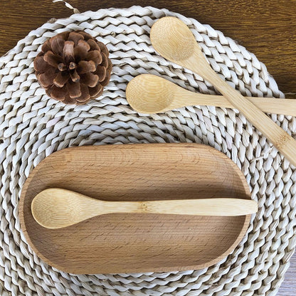 Manufacturer Supplies Food-Grade Bamboo Spoons, Long-Handled Household Spoons, Bamboo Honey and Jam Spoons, Biodegradable and Reusable