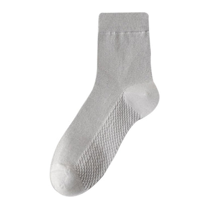 Zhuji socks men's mid-tube socks summer ultra-thin deodorant summer business spring and summer mesh stockings breathable sweat absorption
