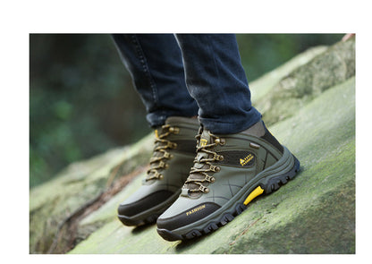 Cross-Border Recommendation for Autumn and Winter Men's Low-Top Outdoor Mountaineering and Hiking Sports Shoes, Men's Non-Slip and Wear-Resistant Work Boots