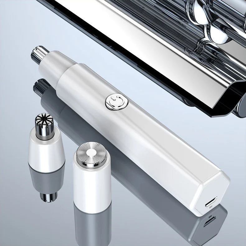 2021 New Model Men's Nose Hair Trimmer Mini Shaver for Trimming Nose Hair, Sideburns, and Ear Hair Dual-Head Trimmer
