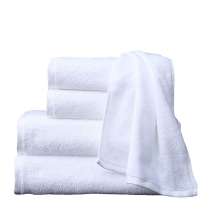 Hotel towel bath towel extra large absorbent pure cotton beauty salon hotel hot spring bed & breakfast white towel bath towel can add Logo