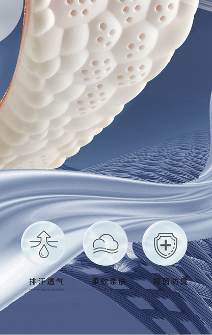 Super Soft Insoles That Feel Like Stepping on Shit, so You Won’T Get Tired after Standing for a Long Time, Thickeneded Massage for Men and Women, 4D Cloud Arch Support, Sports Shock Absorption and Sweat Absorption