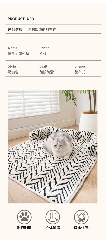 Cross-Border Hot-Selling Anti-Scratch Pet Mat, New Plush Thickened Non-Slip Sofa Dog Bed, Pet Supplies