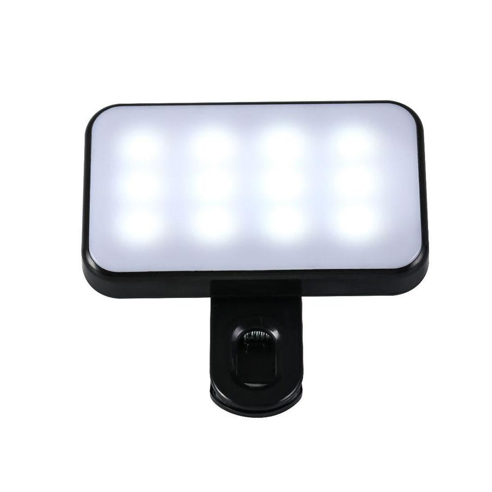 Mini Mobile Phone Flashes Selfie Lights Rechargeable 3 Modes Brightness Adjustable Clip On For Laptop Mobile Phone Fill light