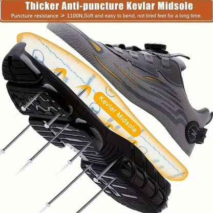 Men's Safety Shoes Are Suitable for Construction Work Leisure Sports Shoes Anti Puncture and Anti Smashing Steel Toe Shoes
