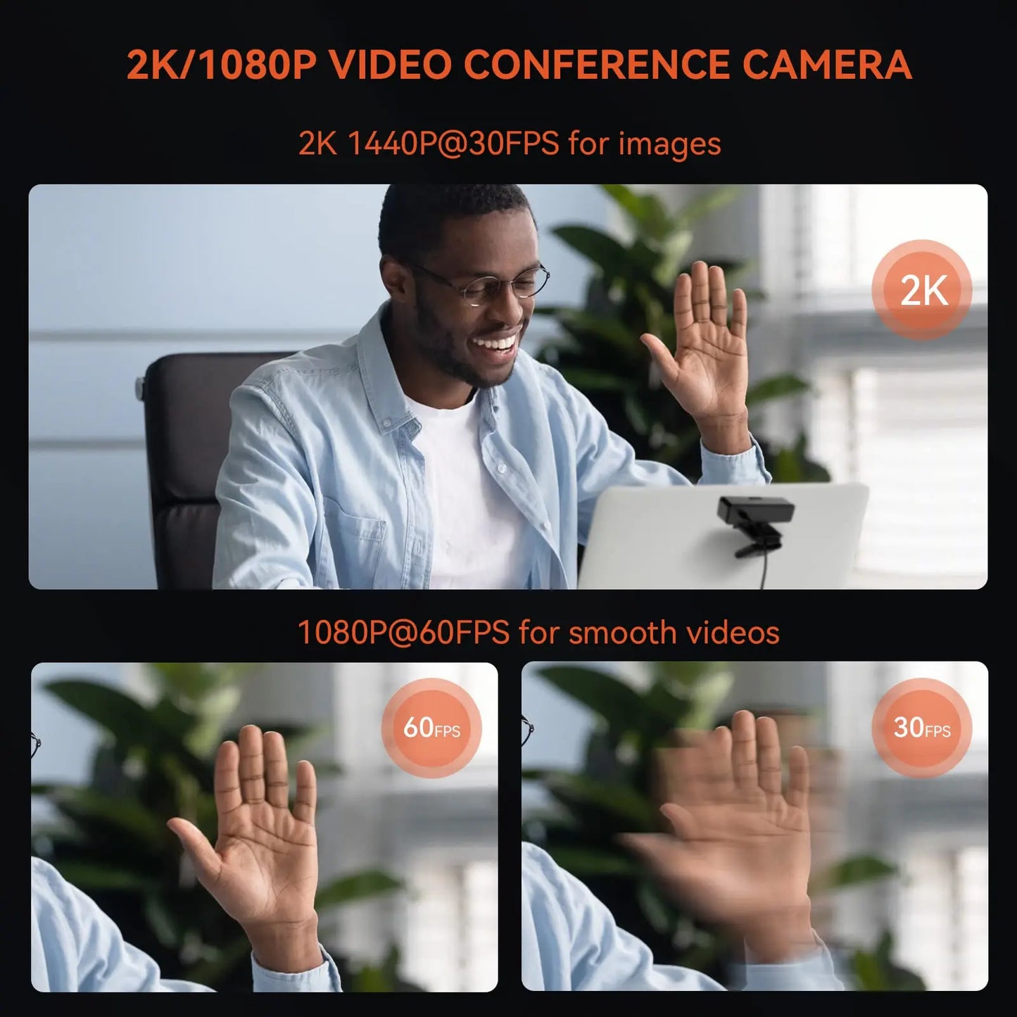 NUROUM V11 2K Webcam With Dual Microphone 1080P 60fps 1440P 30fps FHD Computer Mini Web Camera USB for PC Laptop