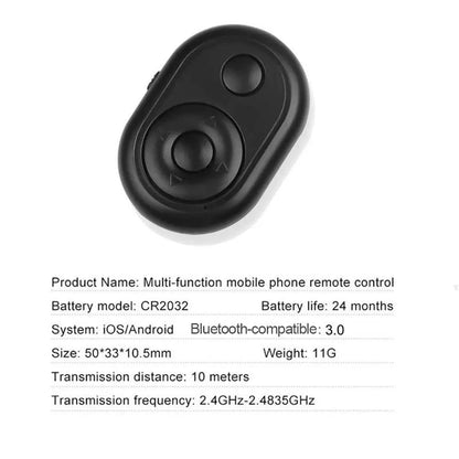 Mini Wireless Bluetooth-compatible Remote Shutter Controller Button Self-timer Camera Stick Shutter Phone Page Turning Release