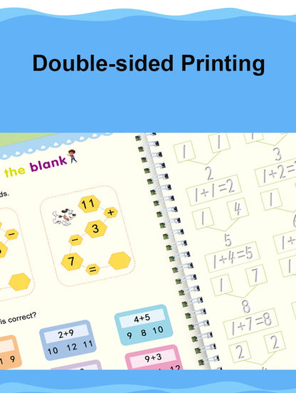 English Groove Magic Practice Copybook Children's Book Learning Numbers Letters Alphabet Calligraphy Writing Exercise Books Gift