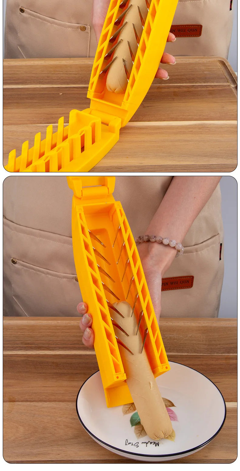 Spieß zum Ausstechen von stärkehaltigem Schinken, Hot-Dog-Messer, Küchenhelfer, Wurstblumen-Ausstecher, Bratwurst-Standwerkzeug