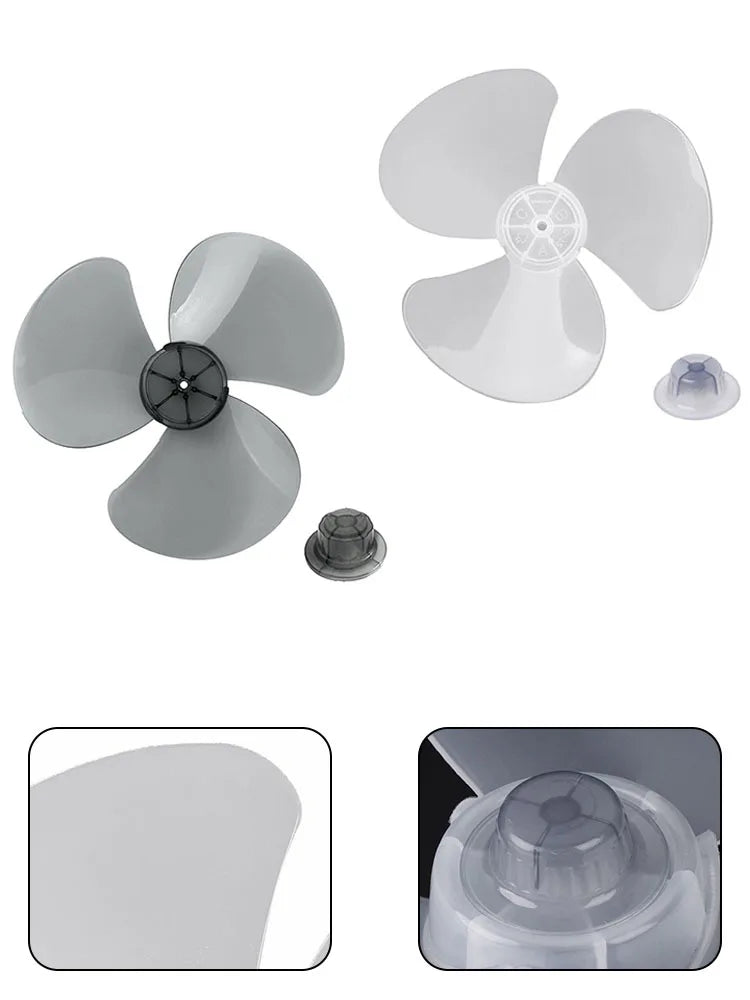 1pcs Fan Blade 12inch Plastic Fan Blade 3 Leaves For Standing Pedestal Floor Wall Table Fanner 28cm Electric Fan Accessories