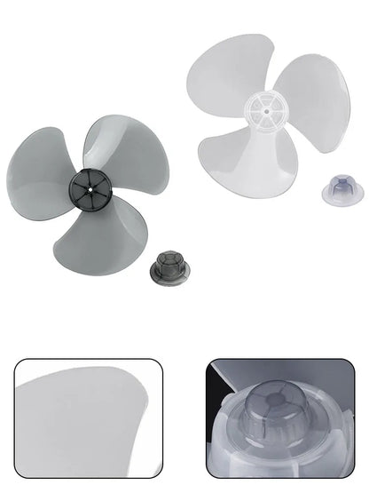 1pcs Fan Blade 12inch Plastic Fan Blade 3 Leaves For Standing Pedestal Floor Wall Table Fanner 28cm Electric Fan Accessories