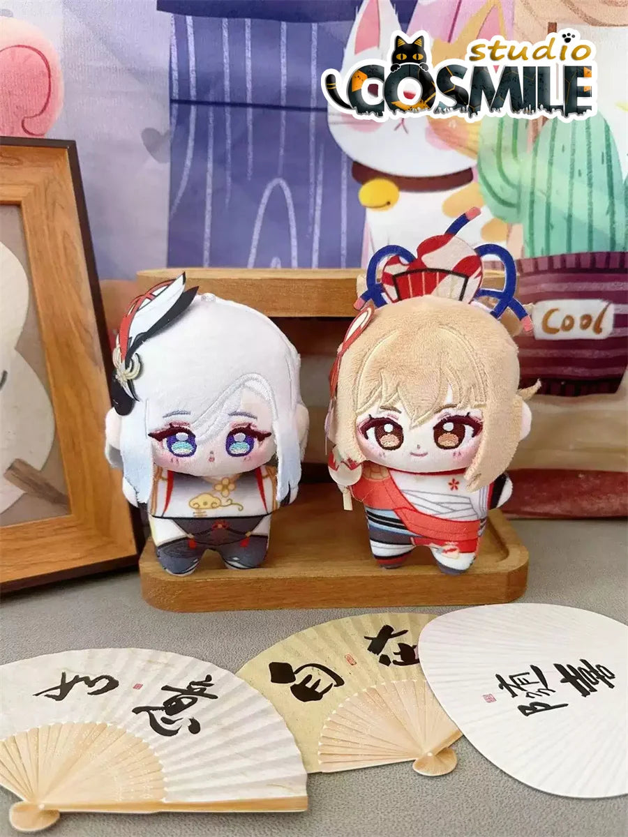 Genshin Impact げんしん 원신 Arataki Itto Shenhe Yoimiya Kamisato Ayato Stuffed Plushie Plush 12cm Doll Toy Keychain ML