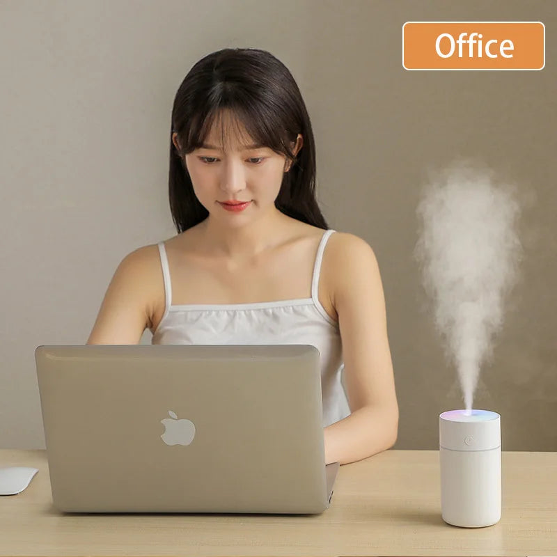 Colorful Portable Air Humidifier USB Rechargeable Wireless Home Car Mini Air Atomizer Aroma humidificador Essential Oil Diffuser