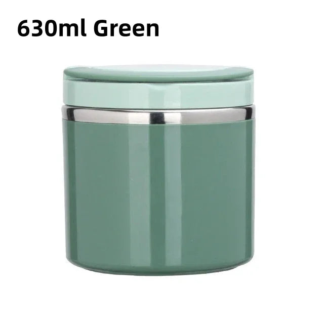 Stainless Steel Insulated Food Jar 630ml/1000ml - Thermal Lunch Box Container for Hot & Cold Food, Kids & Adults
