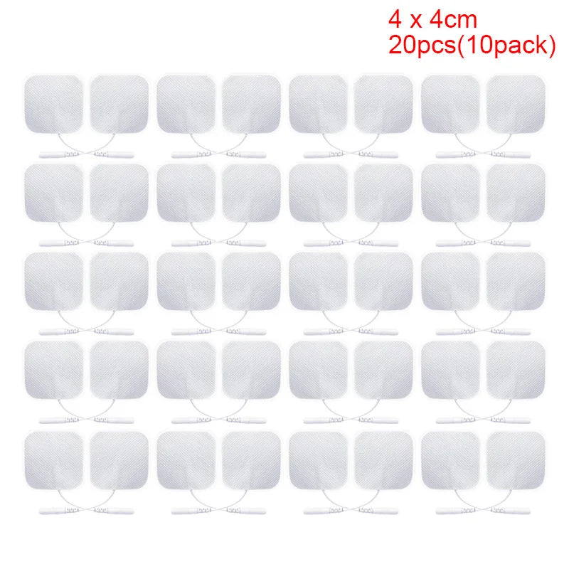 10/20pcs Muscle Stimulator Electrode Pads Gel Non-woven Fabric Self Adhesive Replacement Pads for Tens Digital Therapy Machine