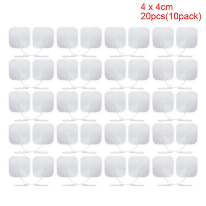 10/20pcs Muscle Stimulator Electrode Pads Gel Non-woven Fabric Self Adhesive Replacement Pads for Tens Digital Therapy Machine