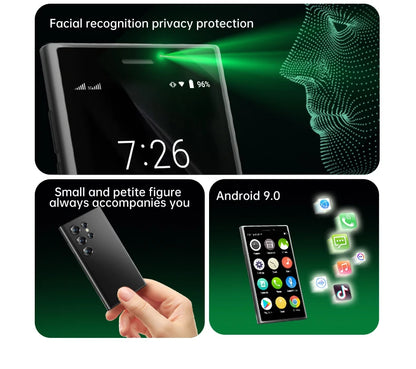 SERVO S26 Mini Android Smartphone 3G WCDMA Dual Camera 16GB ROM Play Store WhatsAPP WiFi Hotspot 2SIM Card Small Smart Cellphone