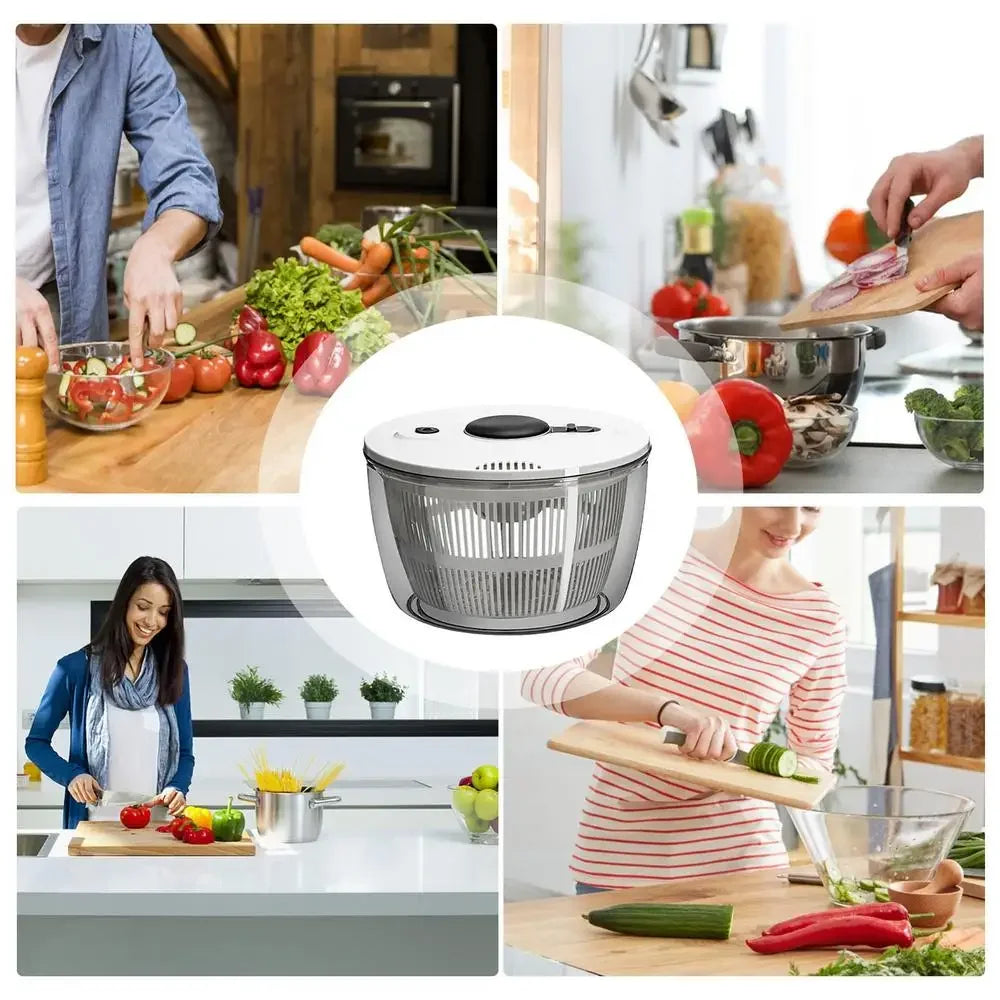 Vegetable Dryer Spinner Lettuce Dryer Vegetable Dehydrator 3L/5L Kitchen Vegetable Dryer Quick Drainage For Fruit Washing And